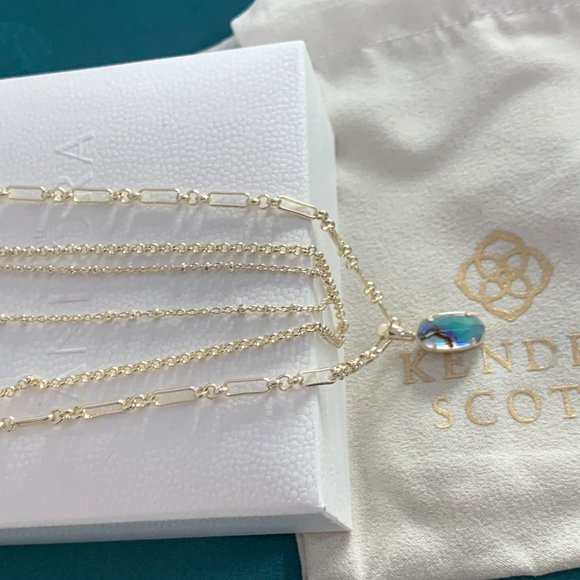 Kendra Scott Elisa Three-layer shell necklace collarbone chain Multi-layer - Picture 16 of 16
